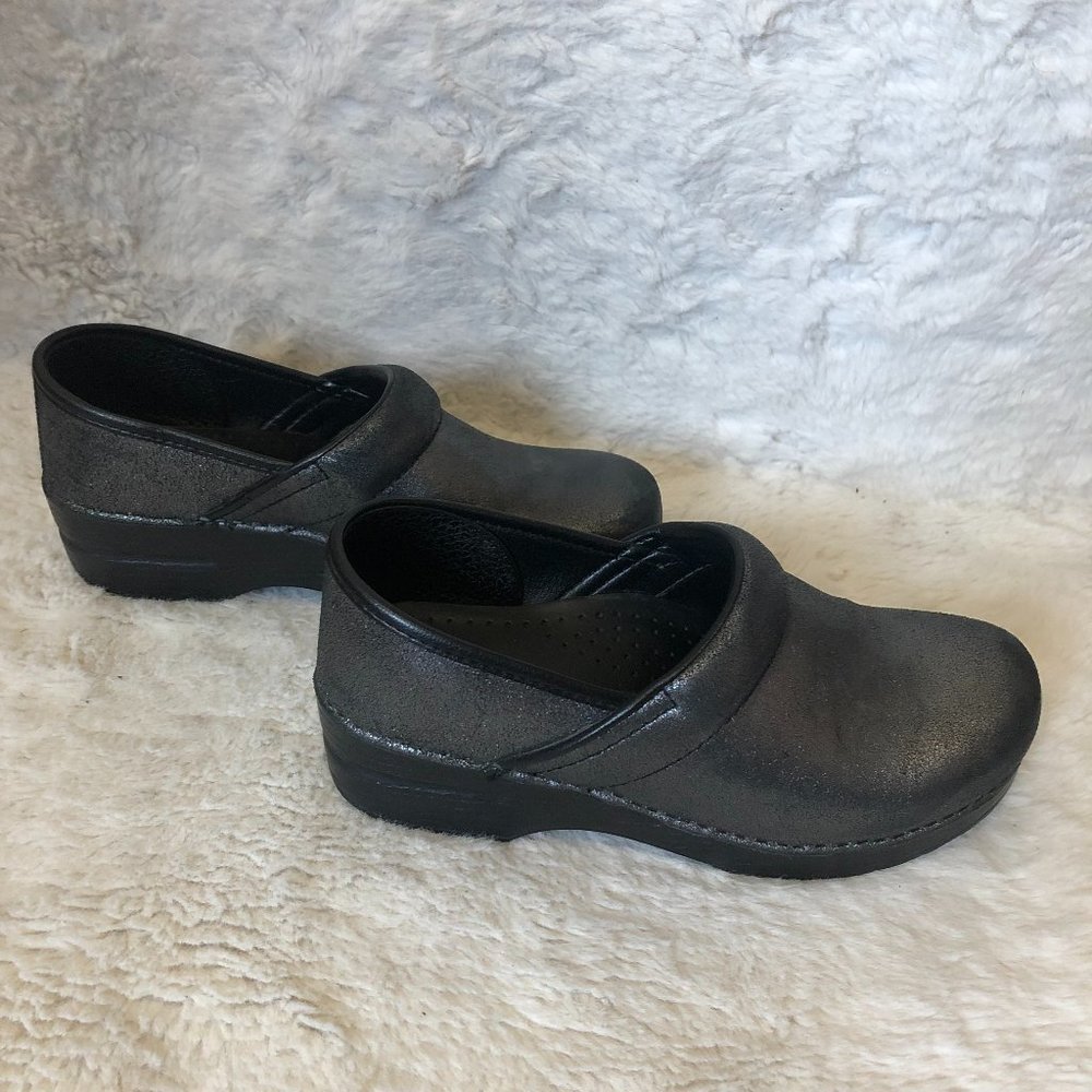 Dansko shimmer/glitter professional nursing clogs women's size 38